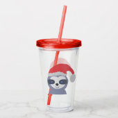 サンタハット付きクリスマススロース アクリルタンブラー (裏面)