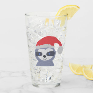 サンタハット付きクリスマススロース タンブラーグラス