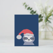 サンタハット付きクリスマススロース ポストカード (スタンド正面)