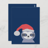 サンタハット付きクリスマススロース ポストカード (正面/裏面)