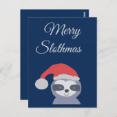 サンタハット付きクリスマススロース ポストカード (正面/裏面)