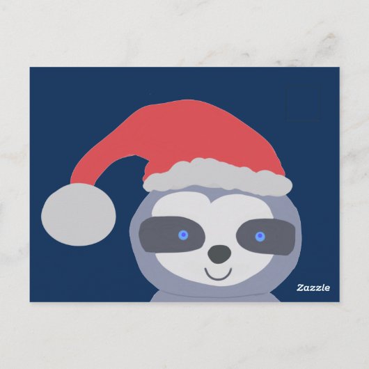 サンタハット付きクリスマススロース ポストカード (裏面)