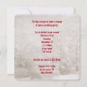 サンタハット付きクリスマスディアーパーティー 招待状 (裏面)