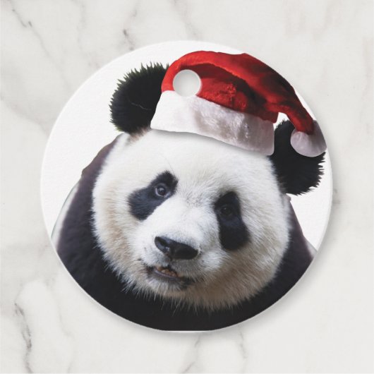 サンタハット付きクリスマスパンダ フェイバータグ (正面)