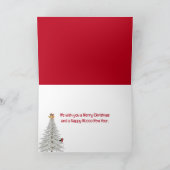 サンタハット付きクリスマスヘフォードカウズ シーズンカード (内部)