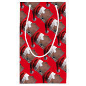 サンタハット付きクリスマスホース スモールペーパーバッグ (裏面)