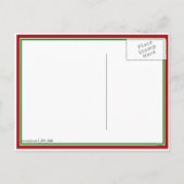 サンタハット付きクリスマスモナリザ シーズンポストカード (裏面)