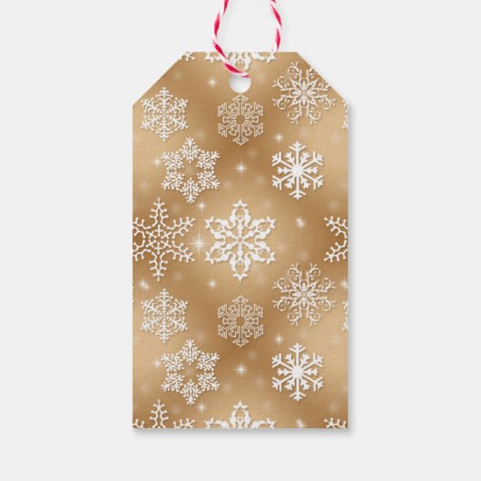 サンタハット付きゴールデンレトリバー ギフトタグ (裏面)