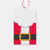 サンタハット付きゴールデンレトリバー ギフトタグ (裏面)