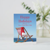 サンタハット付きデッキチェア シーズンポストカード (スタンド正面)