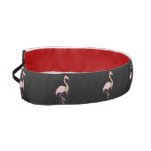 サンタハット付きピンクのフラミンゴ、黒 アスレチックヘッドバンド (左)