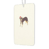 サンタハット付き犬 – クリスマおもしろいス カーエアーフレッシュナー (左)