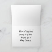 サンタハット写真付き睡眠チョコレート研究所 シーズンカード (内部)