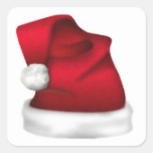 サンタハット封筒用シール スクエアシール (正面)