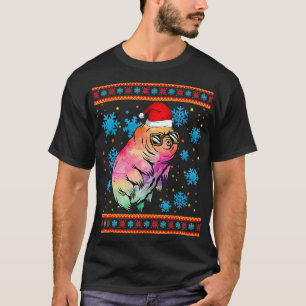 サンタハット微生物学クリスマスTと水熊 Tシャツ