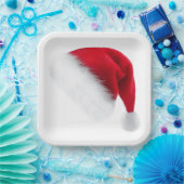 サンタハット紙プレート ペーパープレート (パーティー)