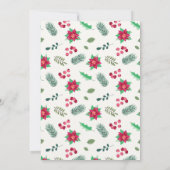 サンタハット素晴らしのクリスマスパーティーでホワイトシャーク 招待状 (裏面)