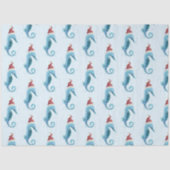 サンタハット航海の付き水色シーホース 薄葉紙 (正面)