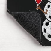 サンタハット雪だるまギフトクリスマスおもしろいピックボールCh マウスパッド (コーナー)