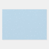 サンタハット雪のキッズがかわいい鹿 ラッピングペーパーシート (正面2)