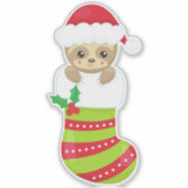 サンタハット、クリスマスストッキング、クリスマススロット シール (正面)