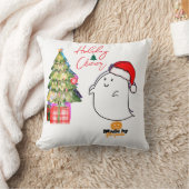 サンタハット&クリスマスツリーと可愛い幽霊- Adora クッション (ブランケット)