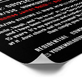 サンタハット、サンタクロース広告エンターテイナー ポスター (角)