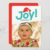 サンタハット&ジョイ シーズンカード (正面/裏面)