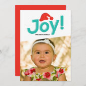 サンタハット&ジョイ シーズンカード (正面/裏面)