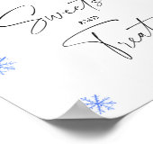 サンタハット – スイーツとお菓子の赤ちゃんシャワー ポスター (角)