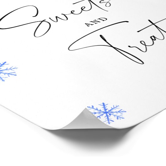 サンタハット – スイーツとお菓子の赤ちゃんシャワー ポスター (角)