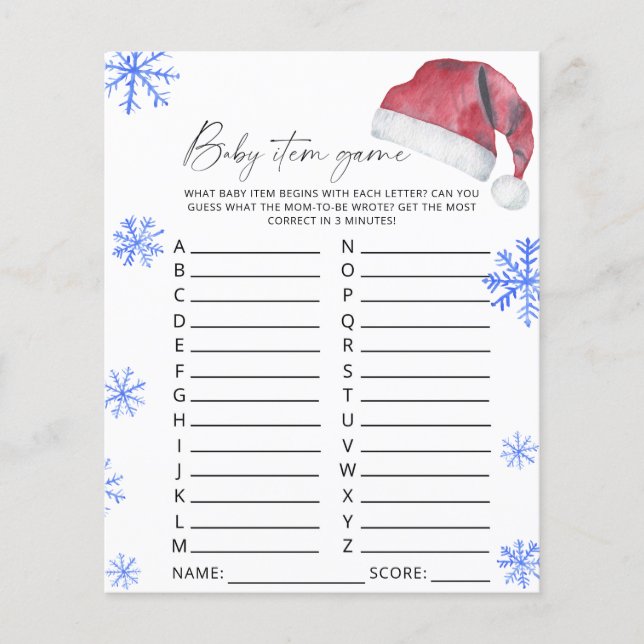 サンタハット – ベビーアイテムゲーム (正面)