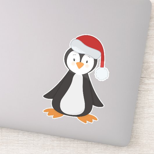 サンタハット、ベビーペンギン、クリスマスペンギン シール (詳細)