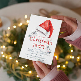 サンタハットIクリスマスパーティー 招待状