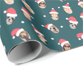 サンタハッモダンツ9家族の写真 ラッピングペーパー (ロールコーナー)