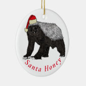 サンタハニーバッジャーおもしろい引用文 セラミックオーナメント (右)