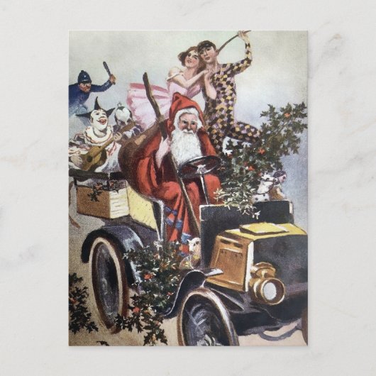 サンタハビクトリアンガキの運転 ポストカード (正面)