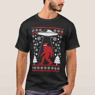 サンタハビッグフットエイリアンUfoサスカッチ Tシャツ