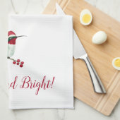 サンタハミングバード キッチンタオル (四つ折り)