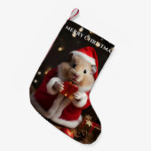 サンタハムスタークリスマスストッキング スモールクリスマスストッキング (正面 (吊り時))