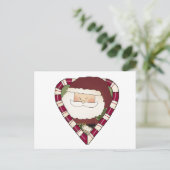 サンタハート休日Tシャツとギフト シーズンポストカード (スタンド正面)