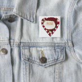 サンタハート休日Tシャツとギフト 缶バッジ (インサイチュ)