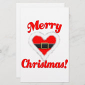サンタハート 便箋 (正面/裏面)