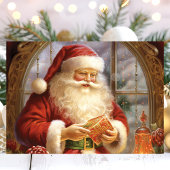 サンタバイウィンドウクラシックヴィンテージクリスマス シーズンカード