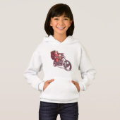 サンタバイクもしくは自転車に乗る人のクリスマスの衣装バイクもしくは自転車に乗る人の招待 (正面フル)