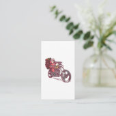 サンタバイクもしくは自転車に乗る人のクリスマスの衣装バイクもしくは自転車に乗る人の招待 エンクロージャーカード (スタンド正面)