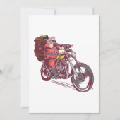 サンタバイクもしくは自転車に乗る人クリスマスのバイクもしくは自転車に乗る人用コスチューム 招待状 (正面)