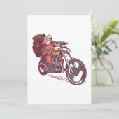 サンタバイクもしくは自転車に乗る人クリスマスのバイクもしくは自転車に乗る人用コスチューム 招待状 (スタンド正面)