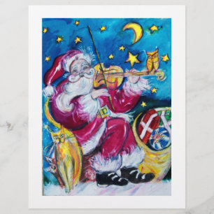 サンタバインスパイアイオリン奏者クリスマス チラシ
