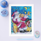 サンタバインスパイアイオリン奏者クリスマス チラシ (シングル)